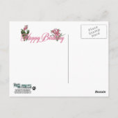 Carte Postale Joyeux anniversaire - Collie - Caroline (Dos)