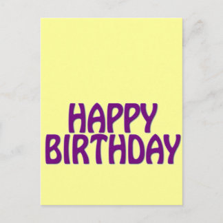 Carte Postale Joyeux anniversaire coloré
