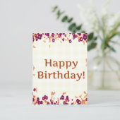 Carte Postale Joyeux anniversaire coloré (Debout devant)