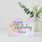 Carte Postale JOYEUX ANNIVERSAIRE - conception de texte + vos pr (Debout devant)