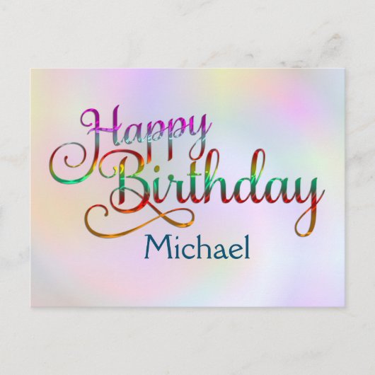 Carte Postale JOYEUX ANNIVERSAIRE - conception de texte + vos pr (Devant)