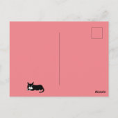 Carte Postale Joyeux anniversaire Dame Chat Fou (Dos)