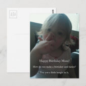 Carte Postale Joyeux Anniversaire Danseuse Maman (Devant / Derrière)