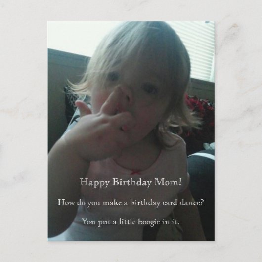 Carte Postale Joyeux Anniversaire Danseuse Maman (Devant)