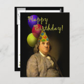 Carte Postale Joyeux Anniversaire De Ben Franklin (Devant / Derrière)