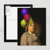 Carte Postale Joyeux anniversaire de Ben Franklin (Devant / Derrière)