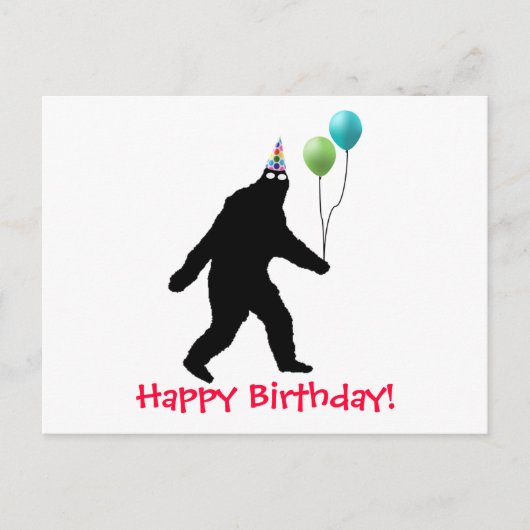 Carte Postale Joyeux anniversaire de Bigfoot ! (Devant)