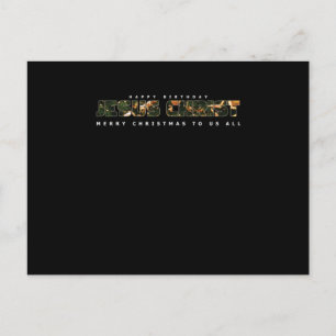 Carte Postale Joyeux anniversaire de Jésus Merry Christmas