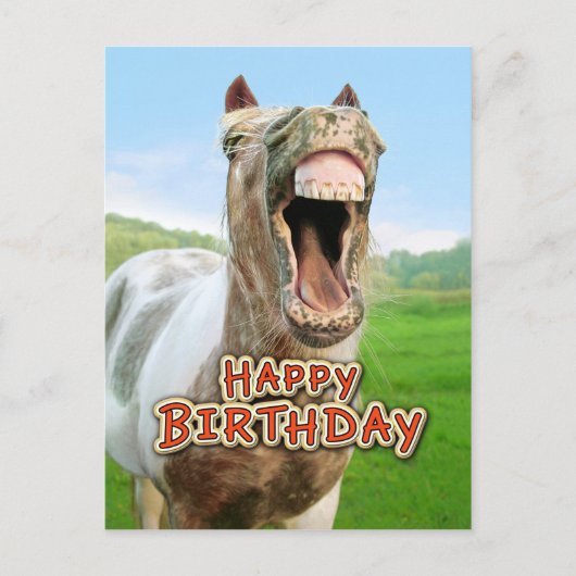 Carte Postale Joyeux anniversaire de la Happy horse (Devant)