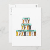 Carte Postale Joyeux anniversaire de la Virginie-Occidentale Car (Devant / Derrière)