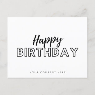 Carte Postale Joyeux anniversaire de l'employé d'affaires