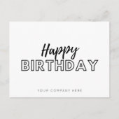 Carte Postale Joyeux anniversaire de l'employé d'affaires (Devant)