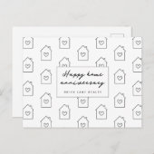 Carte Postale Joyeux Anniversaire de Maison Agence Immobilière (Devant / Derrière)