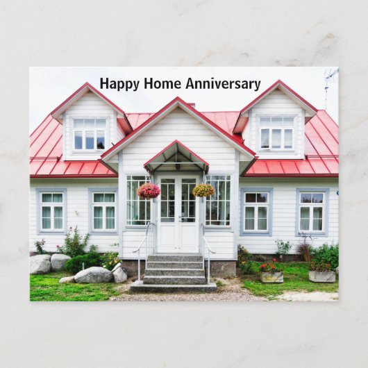 Carte Postale Joyeux Anniversaire de Maison Immobilier (Devant)