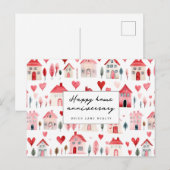 Carte Postale Joyeux Anniversaire de Maison Maison Mignonne Mais (Devant / Derrière)