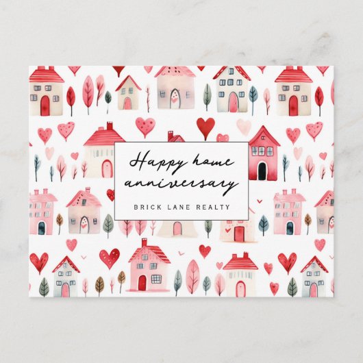 Carte Postale Joyeux Anniversaire de Maison Maison Mignonne Mais (Devant)