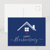 Carte Postale Joyeux anniversaire de maison référencement Navy (Devant / Derrière)