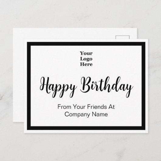 Carte Postale Joyeux Anniversaire De Vos Amis Chez Business  (Devant / Derrière)