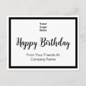 Carte Postale Joyeux Anniversaire De Vos Amis Chez Business  (Devant)