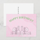 Carte Postale Joyeux Anniversaire d'Échecs (Devant / Derrière)