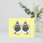 Carte Postale Joyeux Anniversaire Deux Ewe (Debout devant)
