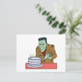 Carte Postale Joyeux anniversaire d'Halloween (Debout devant)