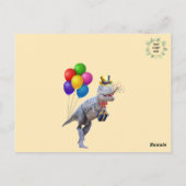Carte Postale Joyeux Anniversaire Dinosaure ! (Personnaliser le  (Dos)