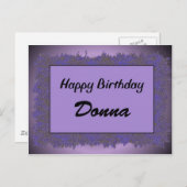 Carte Postale Joyeux anniversaire Donna (Devant / Derrière)
