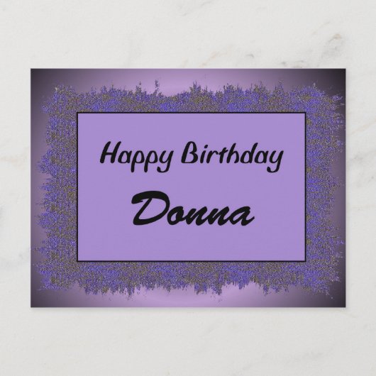 Carte Postale Joyeux anniversaire Donna (Devant)