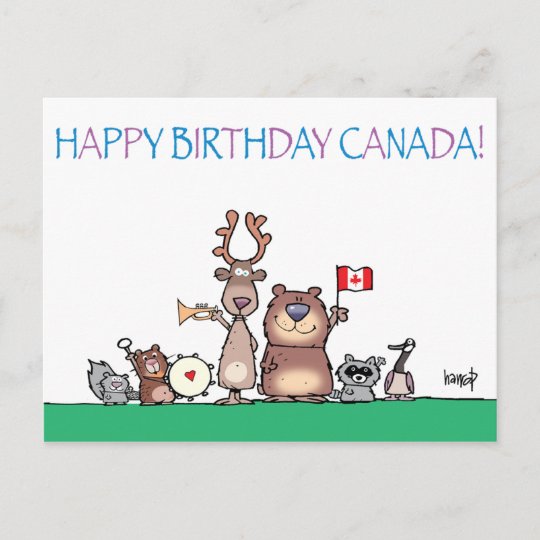 Carte Postale Joyeux Anniversaire Du Canada Par Harrop 150 11 Zazzle Be