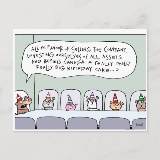 Carte Postale Joyeux anniversaire du Canada! par harrop - 150-12 (Devant)