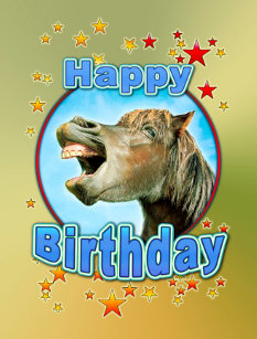 Cartes Postales D Anniversaire De Cheval Originales Zazzle Be