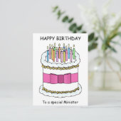 Carte Postale Joyeux anniversaire du ministre (Debout devant)