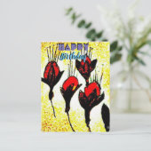 Carte Postale Joyeux anniversaire élégant (Debout devant)