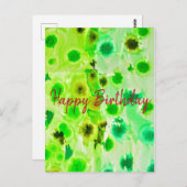 Carte Postale Joyeux anniversaire élégant (Devant / Derrière)