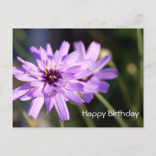 Carte Postale Joyeux anniversaire, élégante fleur de marguerite