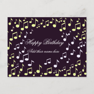 Carte Postale Joyeux anniversaire - en chanson_