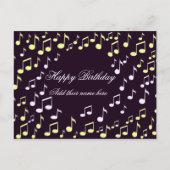Carte Postale Joyeux anniversaire - en chanson_ (Devant)