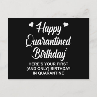 Carte Postale Joyeux anniversaire en quarantaine
