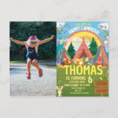 Carte Postale Joyeux Anniversaire enfants modernes mignons (Devant)