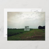 Carte Postale Joyeux Anniversaire Fermier (Devant / Derrière)