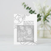 Carte Postale joyeux anniversaire (fière fidélité) (Debout devant)