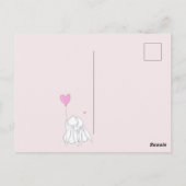 Carte Postale Joyeux Anniversaire ! Fille aux jolis lapins d'ann (Dos)