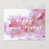 Carte Postale Joyeux Anniversaire ! Fleur de Cerisier Rose - Pho (Devant)