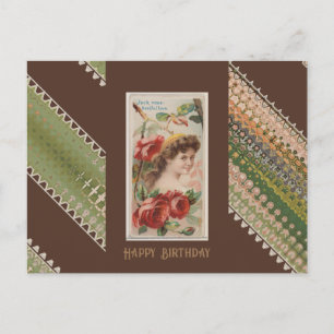 Carte Postale Joyeux Anniversaire Floral Beauties 45