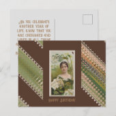 Carte Postale Joyeux Anniversaire Floral Beauties 49 (Devant / Derrière)