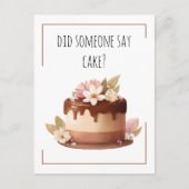 Carte Postale Joyeux Anniversaire Funny Coffee Cake (Devant)