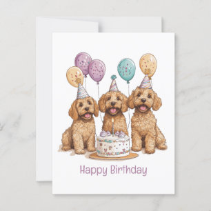 Carte Postale Joyeux Anniversaire Gâteau d'anniversaire pour chi