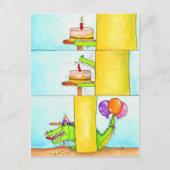 Carte Postale Joyeux Anniversaire Gator (Devant)
