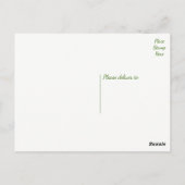 Carte Postale Joyeux anniversaire Gerbera Daisy Orange Green Flo (Dos)